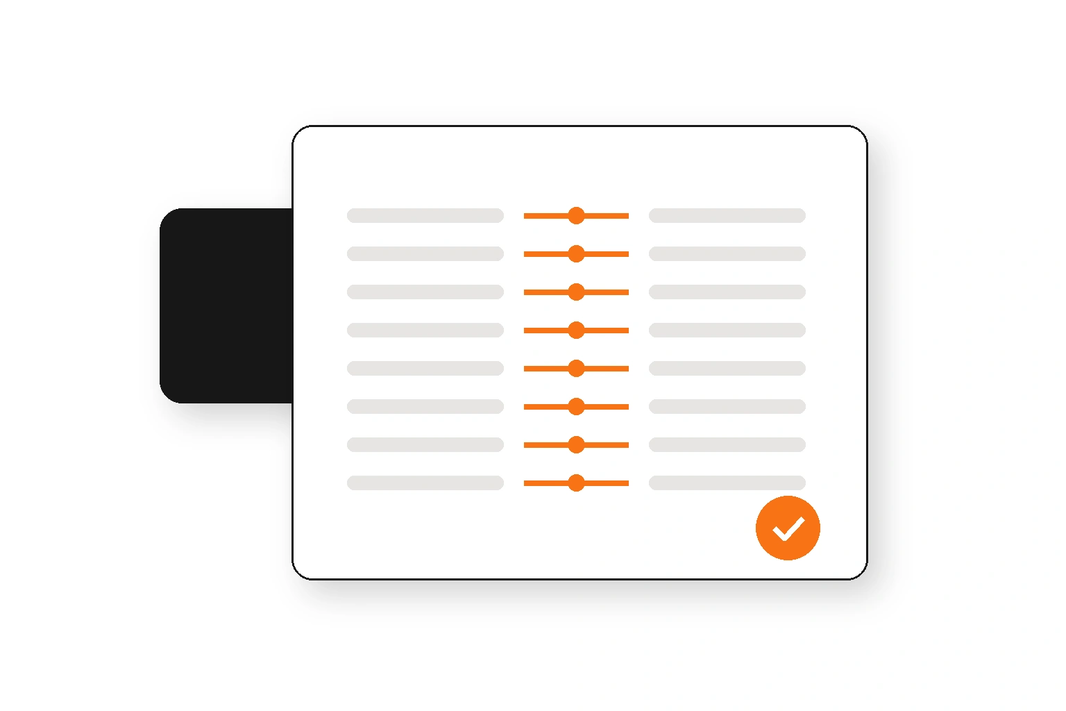 Completed credit card reconciliation and transaction matching report