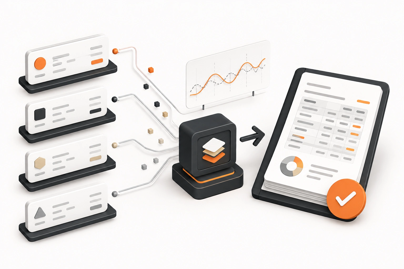 Retail monthly bookkeeping and financial report