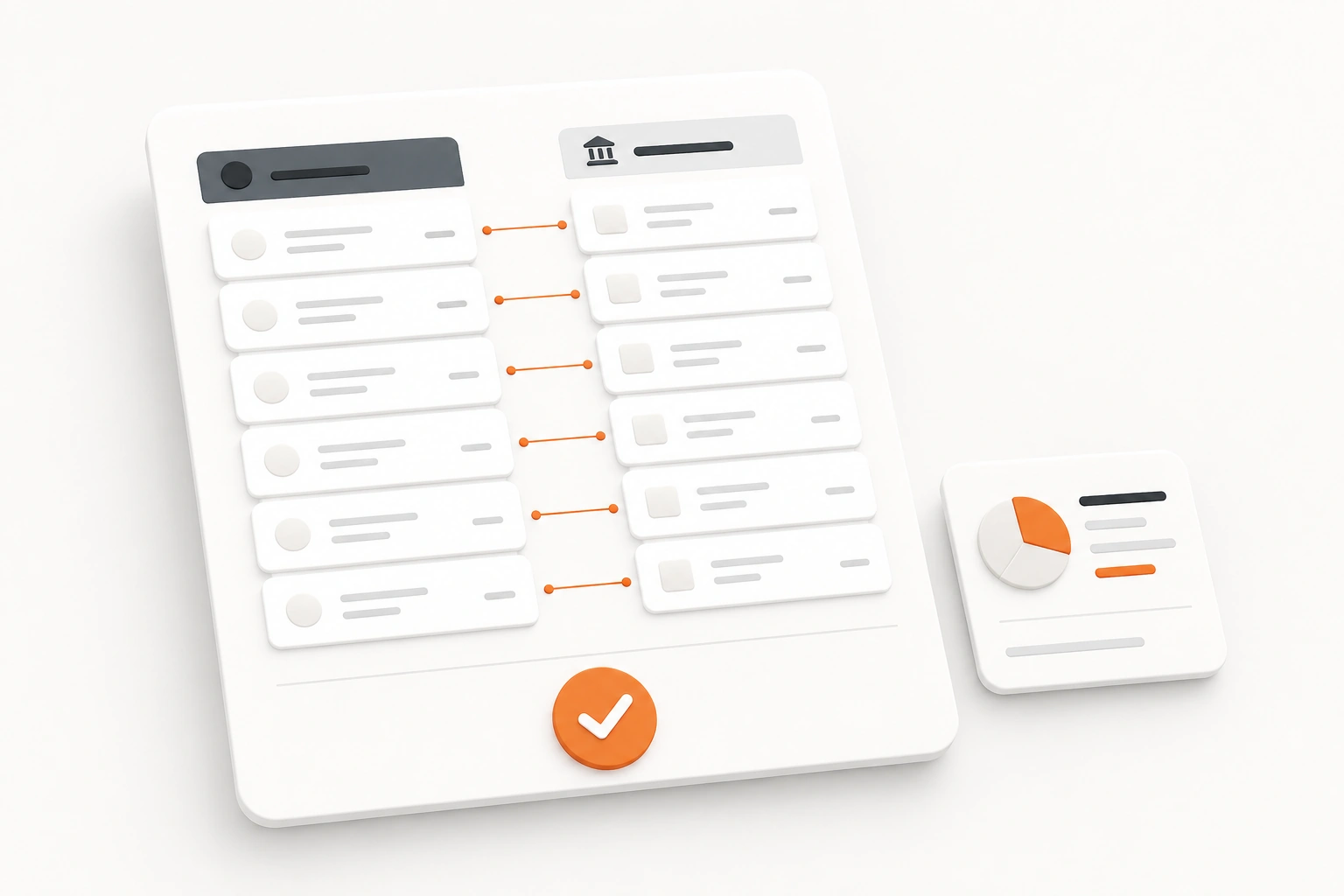 Chart of accounts setup and organized financial categories
