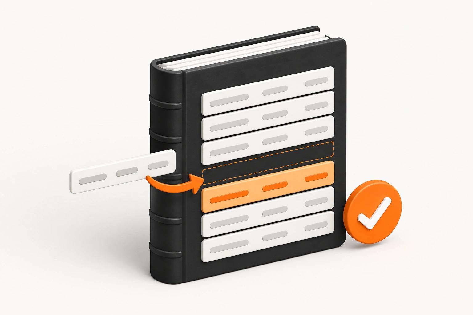 Adjusting journal entry bookkeeping support illustration