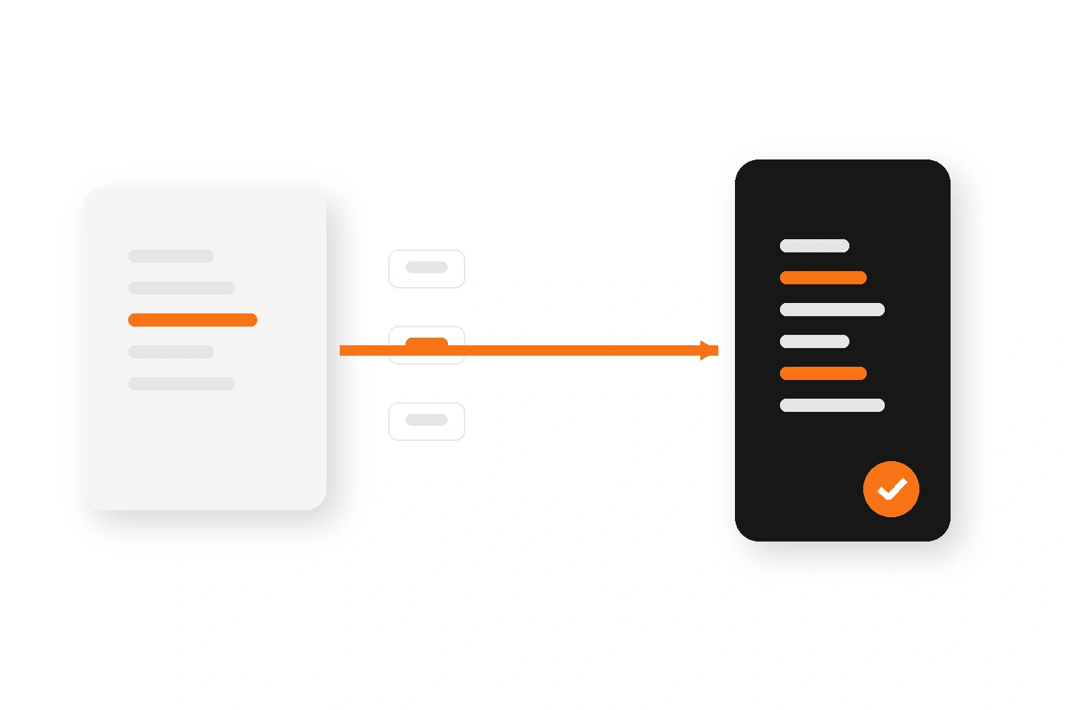 Bookkeeping transition and record handoff illustration