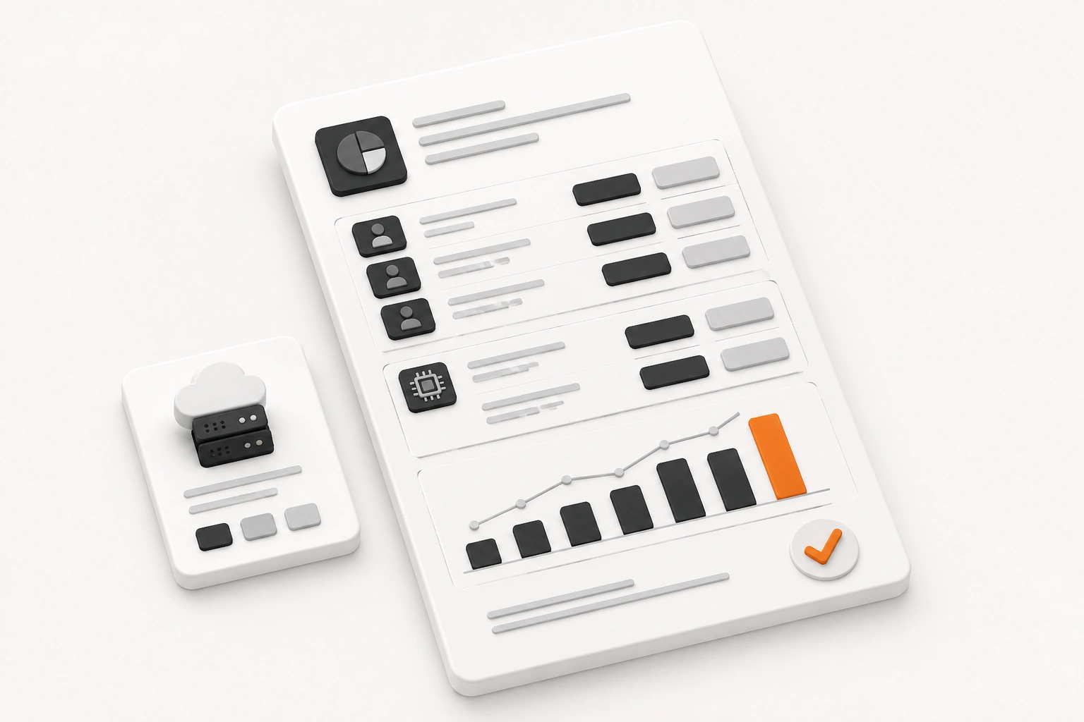 IT company monthly bookkeeping package and financial report proof