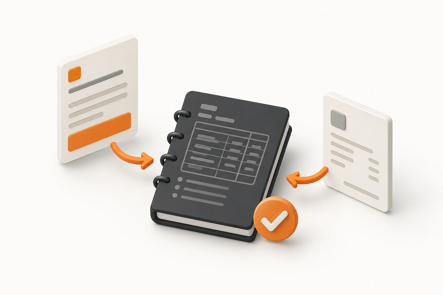Sales tax bookkeeping reconciliation report illustration